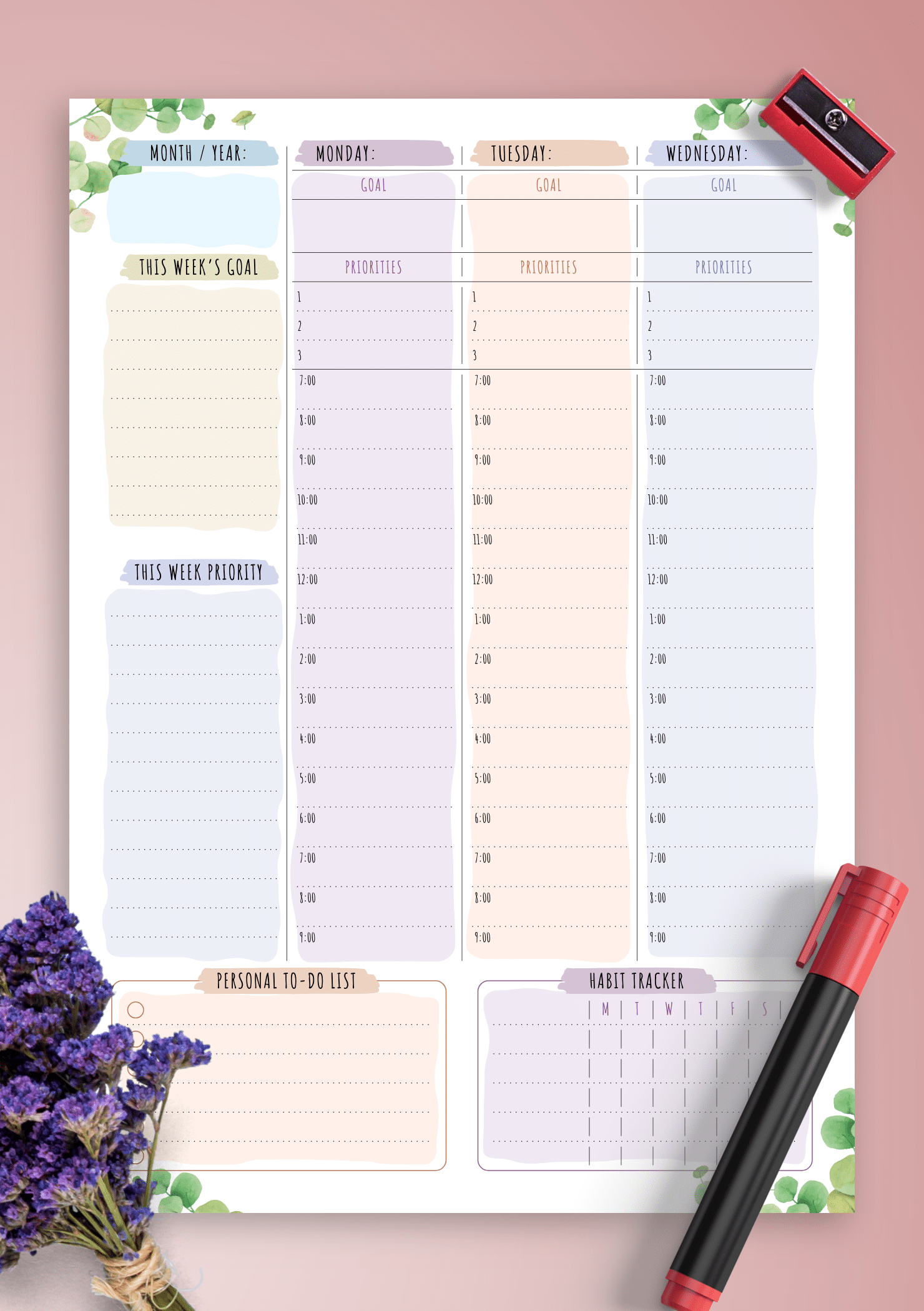 Planner Pages